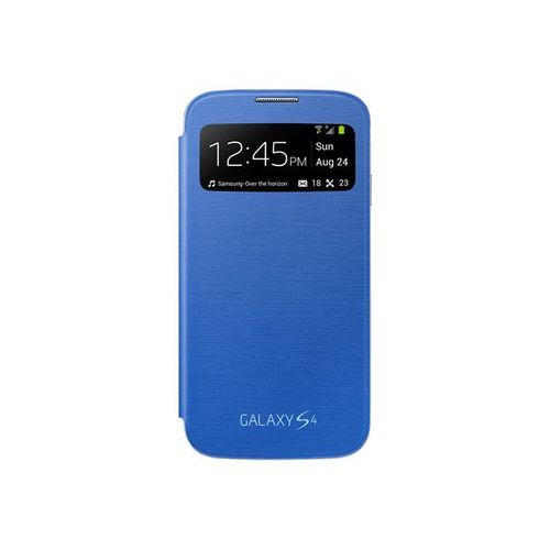 Samsung S View Ef-Ci950b - Étui À Rabat Pour Téléphone Portable - Polyuréthane, Polycarbonate - Bleu Clair - Pour Galaxy S4