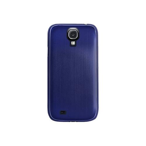 Puro Metal - Coque De Protection Pour Téléphone Portable - Bleu Foncé - Pour Samsung Galaxy S4