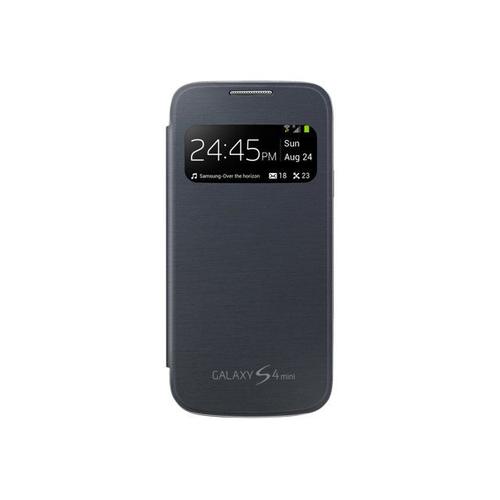 Samsung S View Ef-Ci919b - Étui À Rabat Pour Téléphone Portable - Plastique - Noir - Pour Galaxy S4 Mini