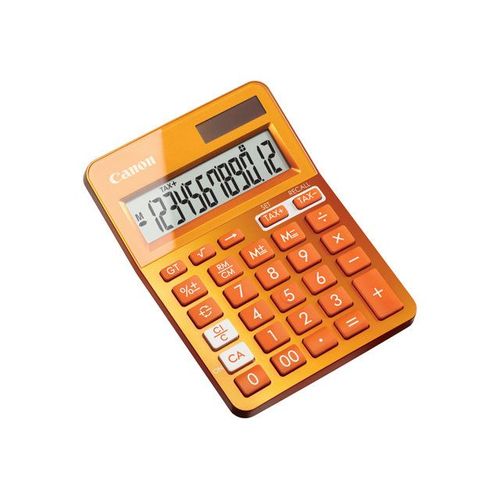 Canon LS-123K - Calculatrice de bureau - 12 chiffres - panneau solaire, pile - orange métallisé