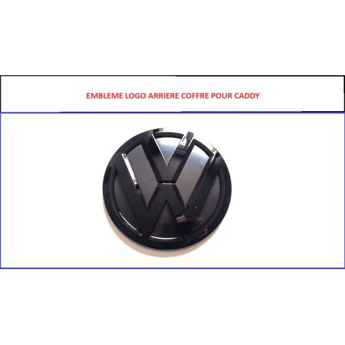 Emblème Logo Vw Caddy Arrière Noir Brillant Pour Vw Caddy 2017 À 2020