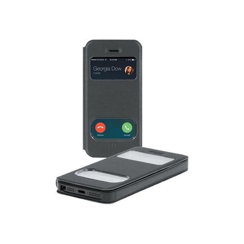 Mobilis C1 - Étui À Rabat Pour Téléphone Portable - Anthracite