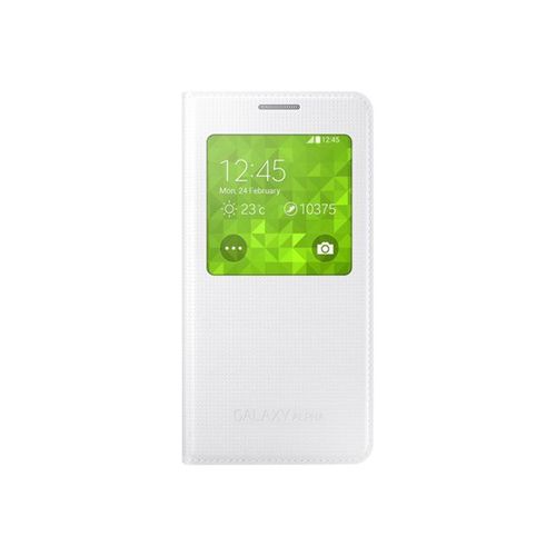 Samsung S View Ef-Cg850b - Étui À Rabat Pour Téléphone Portable - Blanc - Pour Galaxy Alpha