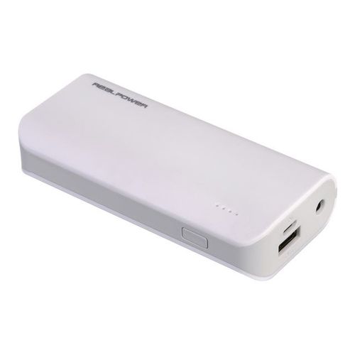Realpower Pb-4000 - Banque D'alimentation - 4000 Mah - 2400 Ma (Usb) - Sur Le Câble : Micro-Usb