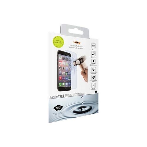Mosaic Theory I Am Absorb - Protection D'écran Pour Téléphone Portable - Verre - Couleur De Cadre Blanc - Pour Samsung Galaxy S5