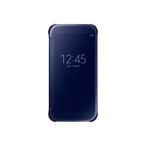 Samsung Clear View Cover Ef-Zg920b - Étui À Rabat Pour Téléphone Portable - Noir - Pour Galaxy S6