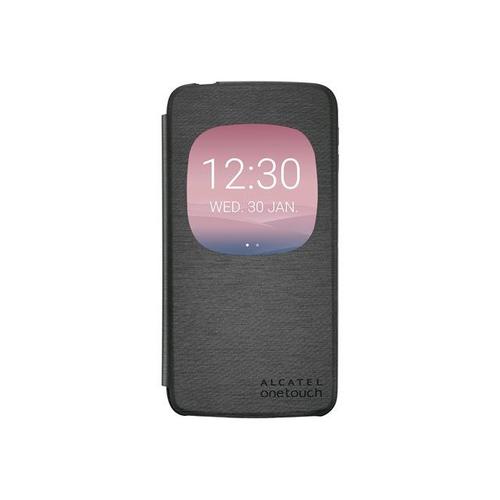 Alcatel One Touch Aero - Étui À Rabat Pour Téléphone Portable - Gris Foncé - Pour One Touch Idol 3 (5.5) 6045k, Idol 3 (5.5) 6045y