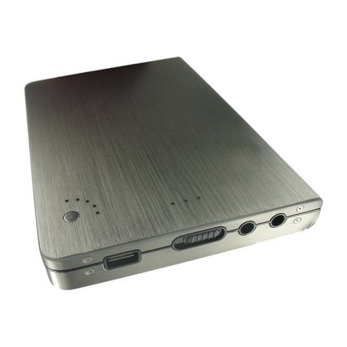 Dlh Dy-Be2016 - Banque D'alimentation - 16000 Mah - 4 A - 2 Connecteurs De Sortie (Usb, Power Dc Jack) - Métal Brossé