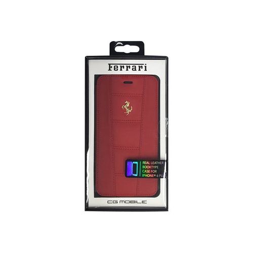 Air-J Ferrari 458 - Étui À Rabat Pour Téléphone Portable - Cuir - Rouge
