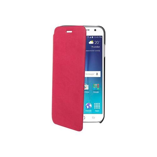 Muvit Made In Paris Essential Folio - Étui À Rabat Pour Téléphone Portable - Fuchsia De Luxe - Pour Samsung Galaxy J5