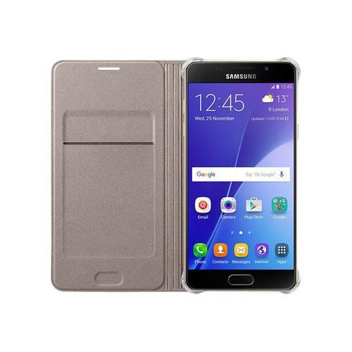 Samsung Flip Wallet Ef-Wa510pf - Étui À Rabat Pour Téléphone Portable - Or - Pour Galaxy A5 (2016)