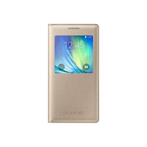 Samsung S View Ef-Ca500b - Étui À Rabat Pour Téléphone Portable - Or - Pour Galaxy A5
