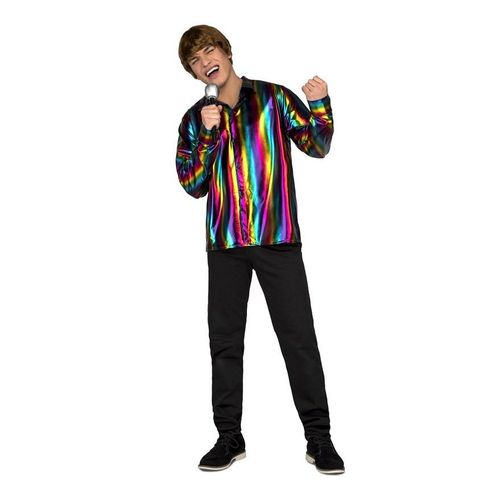 Déguisement Ou Chemise Disco Multicouleur Pour Homme (Taille M/L)