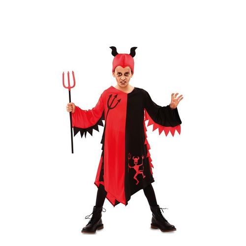 D?Guisement De Demon Rouge Et Noire Pour Enfants (Taille 7-9a)