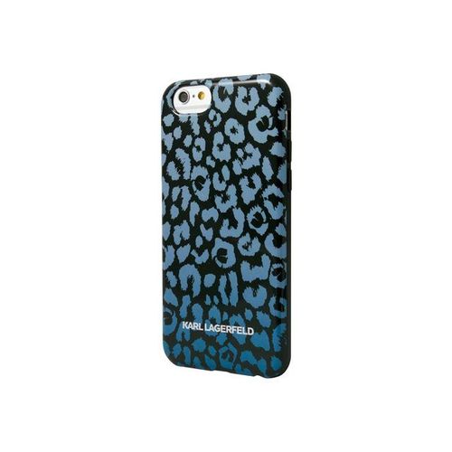 Karl Lagerfeld Coque - Coque De Protection Pour Téléphone Portable - Polyuréthanne Thermoplastique (Tpu) - Camouflage Bleu