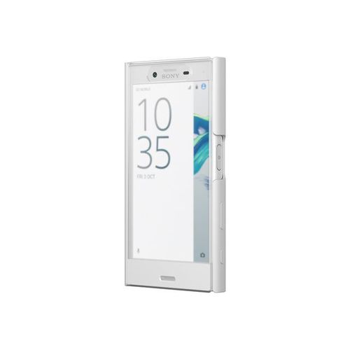 Sony Style Cover Touch Sctf20 - Étui À Rabat Pour Téléphone Portable - Polycarbonate, Caoutchouc Silicone, Polyuréthanne Thermoplastique (Tpu) - Blanc - Pour Xperia X Compact