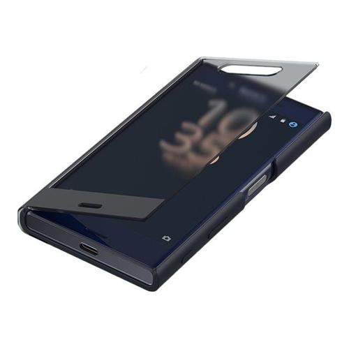 Sony Style Cover Touch Sctf20 - Étui À Rabat Pour Téléphone Portable - Polycarbonate, Caoutchouc Silicone, Polyuréthanne Thermoplastique (Tpu) - Noir Univers - Pour Xperia X Compact