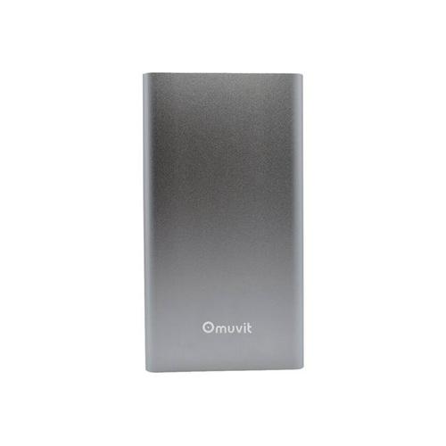 Muvit Muchp0088 - Banque D'alimentation - 5000 Mah (Usb) - Gris Argenté