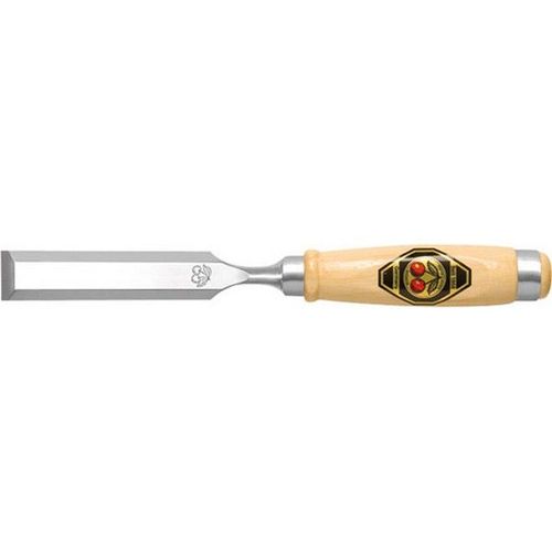 Ciseau avec manche en bois n° 1001, Larg. : de la lame : 6 mm