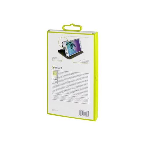 Muvit Folio Stand - Étui À Rabat Pour Téléphone Portable - Blanc - Pour Samsung Galaxy A5