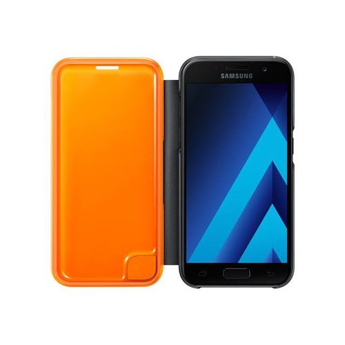 Samsung Neon Flip Cover Ef-Fa320 - Étui À Rabat Pour Téléphone Portable - Noir - Pour Galaxy A3 (2017)