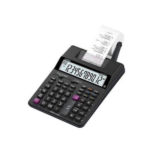 Casio HR-150RCE - Calculatrice avec imprimante - LCD - 12 chiffres - pile, adaptateur CA