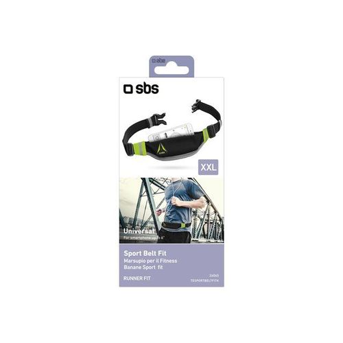 Sbs Carry Belt - Étui De Ceinture Pour Téléphone Portable - Noir, Jaune Fluorescent