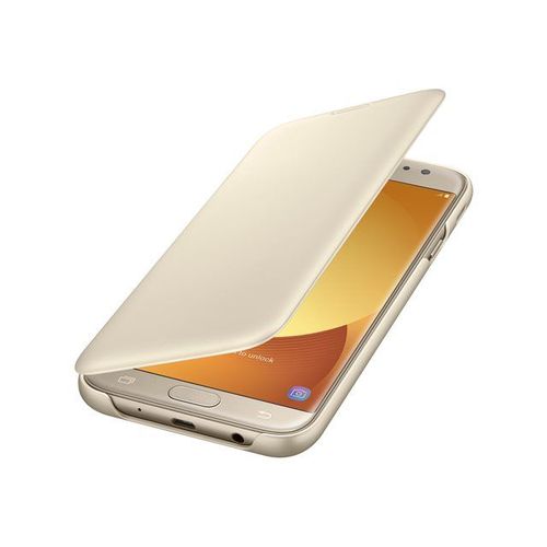 Samsung Wallet Cover Ef-Wj730 - Étui À Rabat Pour Téléphone Portable - Or - Pour Galaxy J7 (2017)