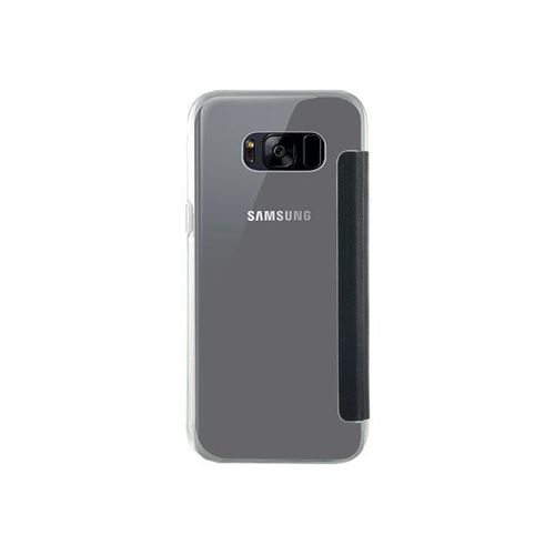 Bigben Connected - Étui À Rabat Pour Téléphone Portable - Cuir Synthétique - Noir - Pour Samsung Galaxy S8