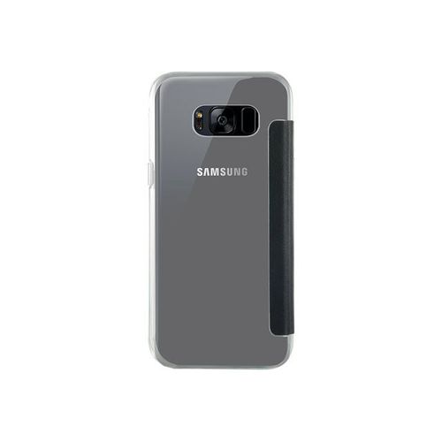 Bigben Connected - Étui À Rabat Pour Téléphone Portable - Cuir Synthétique - Noir - Pour Samsung Galaxy S8+