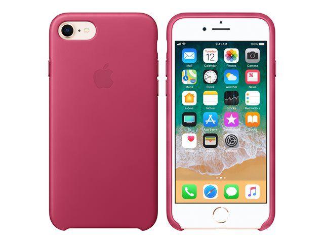 Apple - Coque De Protection Pour Téléphone Portable - Cuir - Rose Fuchsia