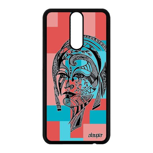 Coque Mate 10 Lite Silicone Femme Fille Carré Geometrique Original Rose A Huawei Mate 10 Lite