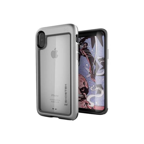 Ghostek Atomic Slim - Coque De Protection Pour Téléphone Portable - Robuste - Caoutchouc, Alliage D'aluminium, Polyuréthanne Thermoplastique (Tpu) - Argent