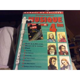 Musique En 4 Éme Étude De La Flûte À Bec. Chant ( Couverture Rodoide)