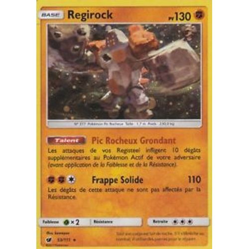 Regirock Holo (53/111) Sl4 Invasion Carmin ( Fr)