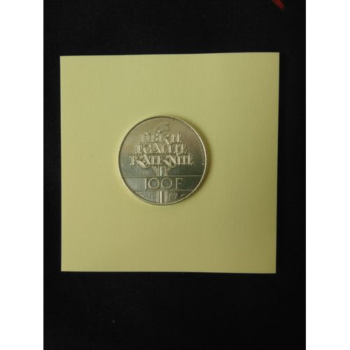 Piece De 100 Frs En Argent 1987 General Lafayette