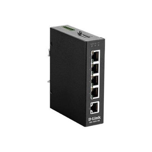 D-Link DIS 100G-5W - Commutateur - non géré - 5 x 10/100/1000 - Montage sur rail DIN, fixation murale