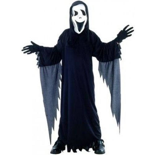 P'tit Clown Re88376 - Costume Enfant Fantôme Noir Avec Masque, M 7/9 Ans