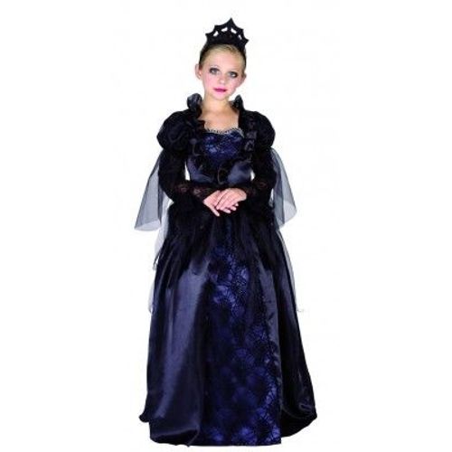 P'tit Clown Re88115 - Costume Enfant Luxe Reine Noire, S 4/6 Ans