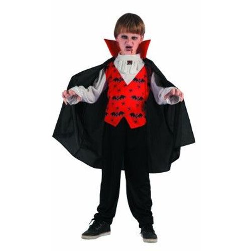 P'tit Clown Re91075 - Costume Enfant Luxe Vampire, Taille S 4/6 Ans