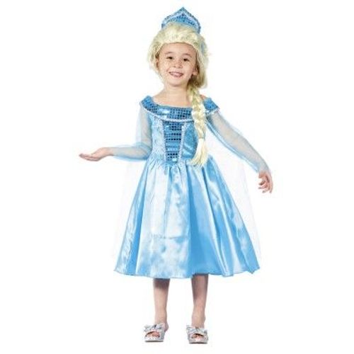 Déguisement Princesse D'hiver, Bleue 3-4 Ans