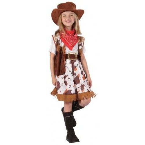 P'tit Clown Re98536 - Costume Cow Girl, Taille S 4/6 Ans