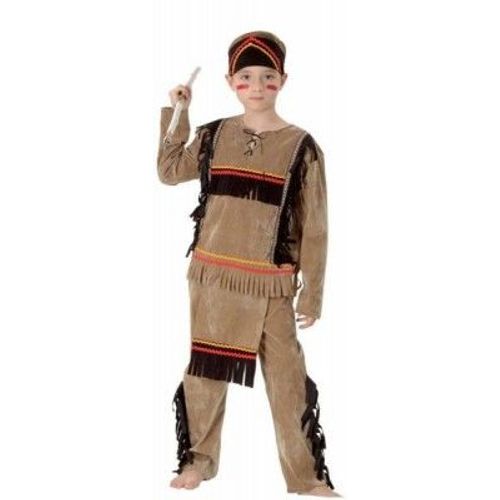 P'tit Clown Re88144 - Costume Enfant Luxe Indien, M 7/9 Ans