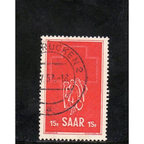 Timbre-Poste De Sarre (Semaine De La Croix-Rouge)