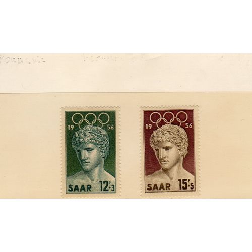 Timbres-Poste De Sarre (Jeux Olympiques De Melbourne)
