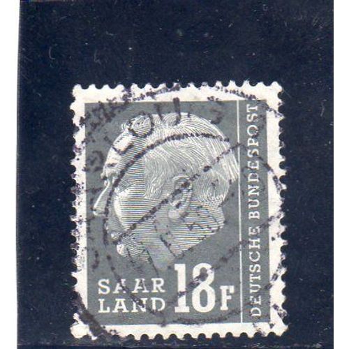 Timbre-Poste De Sarre (Président Heuss)
