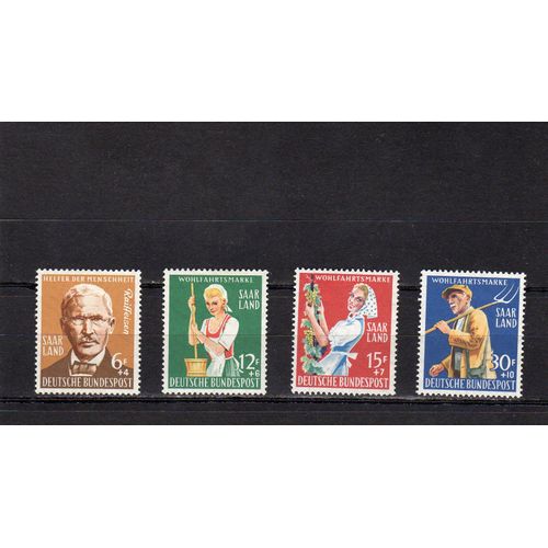 Timbres-Poste De Sarre (Au Service De L¿Humanité)