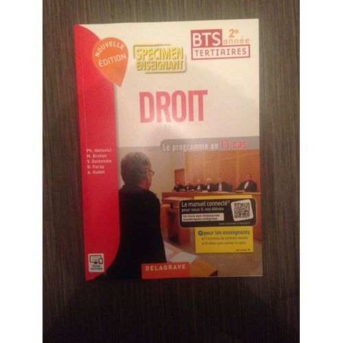 Droit Bts 2ème Année Tertiaire