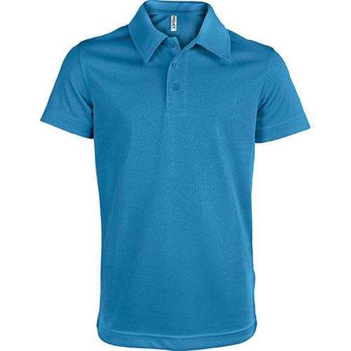 Polo Enfant Mixte - Pa484 - Bleu Aqua