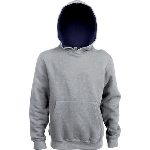 Sweat ? Capuche Enfant - K453 - Gris Et Bleu Marine